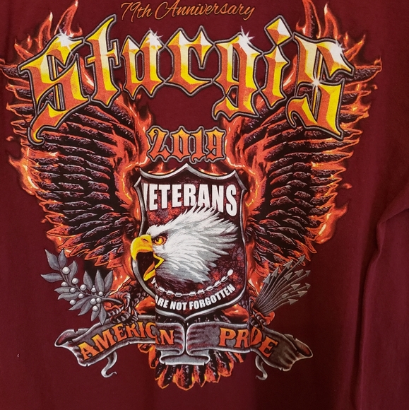 Sturgis Veterans Motorcycle Shirt Unisex - Picture 2 of 5